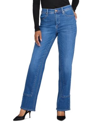 Petites Brooke High Rise Loose Straight Jeans in Agave