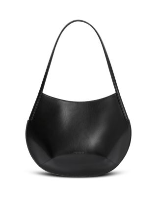Kante Debossed Logo Leather Shoulder Bag