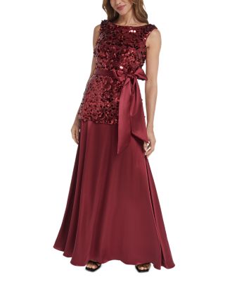 Sequined Combo Gown