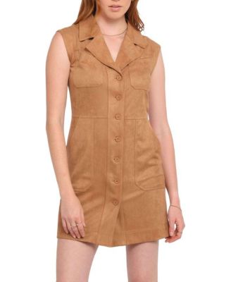  Xoey Suede Mini Dress