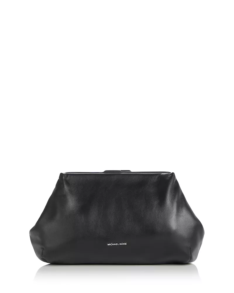 Michael Kors Goldie Leather Clutch