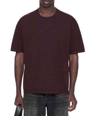 Maddox Cotton Plain Jersey Crewneck T-Shirt