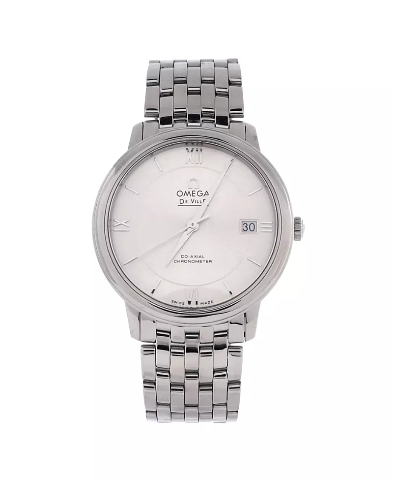 Pre-Owned Omega De Ville Prestige Co-Axial Chronometer Automatic Watch in Stainless Steel 37mm