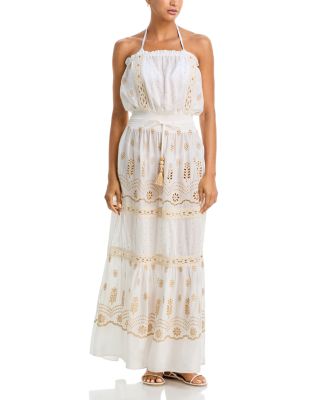 Greer Embroidered Eyelet Cover-Up Dress