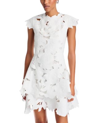 Holloway Guipure Lace Fit-and-Flare Mini Dress