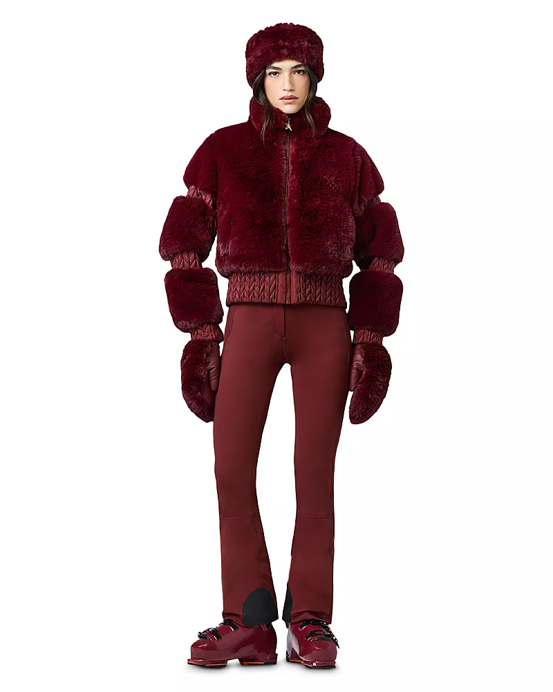 Goldbergh Lieke Faux Fur Slim Fit Jumpsuit
