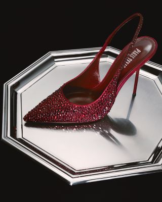 Women's Lidia Crystal Embellished Slingback Pumps - Exclusive