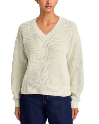 Salt & Sea Wash Cotton V Neck Sweater