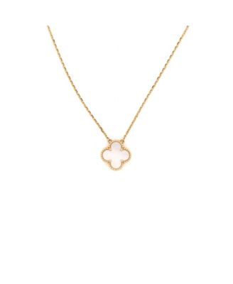  Sweet Alhambra Pendant Necklace 18K Gold and Mother of Pearl
