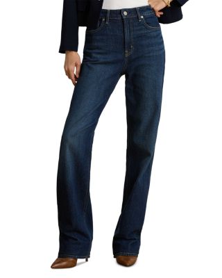 High Rise Straight Jeans in Marina Wash