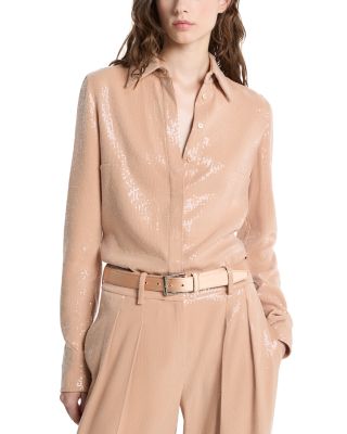 Hansen Sequin Button Front Shirt