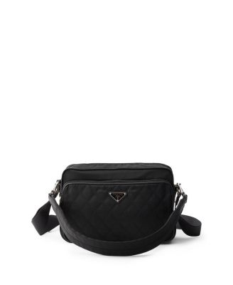  Re-Nylon and Leather Shoulder Bag