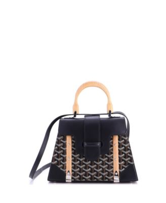  PM Saigon Top Handle Bag Coated Canvas with Leather