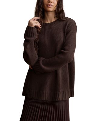 Amelia Cashmere Oversized Crewneck Sweater