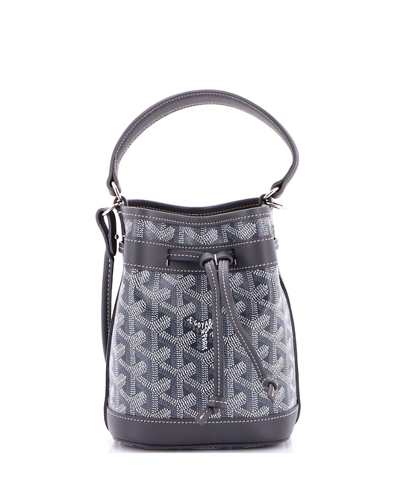 Pre-Owned Goyard Mini Petit Flot Bucket Bag Coated Canvas