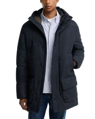 Winter Bedale Hooded Puffer Jacket