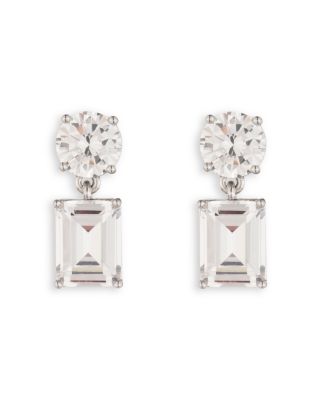 Mixed Cut Drop Earrings