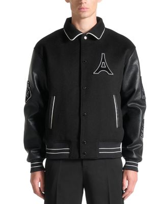 Oscar Mona Lisa Wool Blend Varsity Jacket