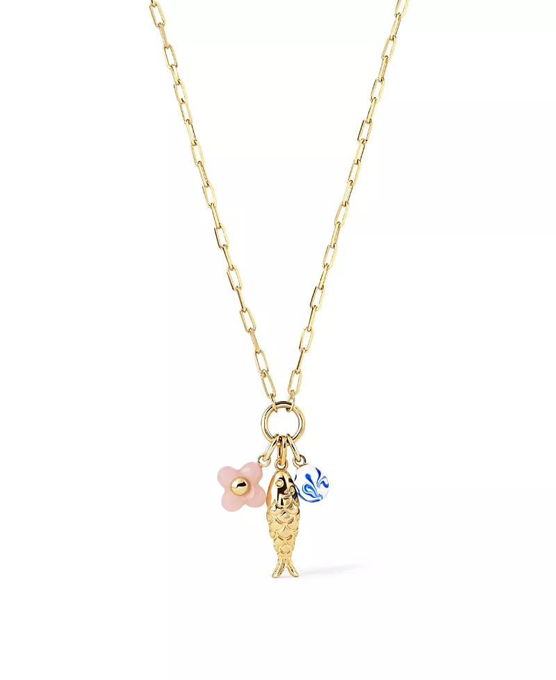 Ana Luisa Flora Charm Necklace