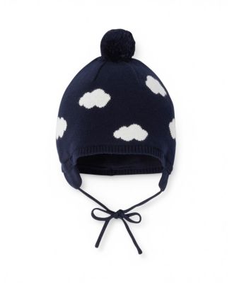  Boys' Cloud Pattern Beanie - Baby, Little Kid