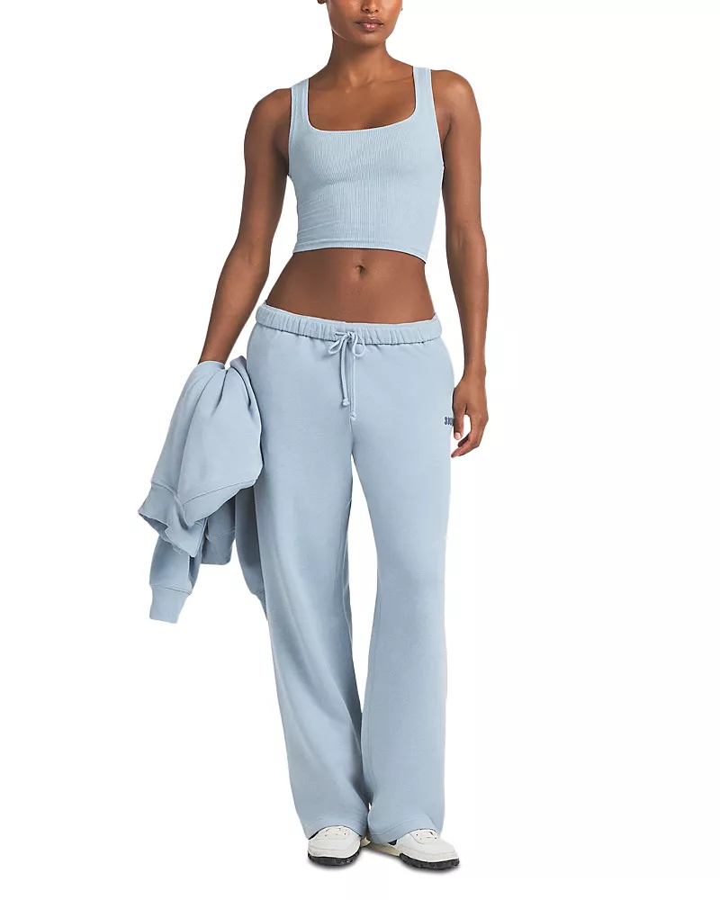 Skims Classic Logo Straight Leg Pants