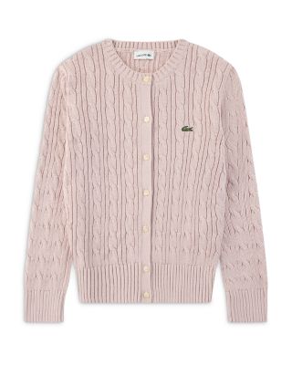 Girls' Cable Knit Cotton Cardigan – Big Kid