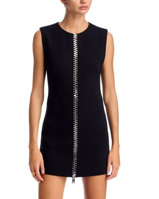 alexanderwang Embellished Zip Front Mini Dress