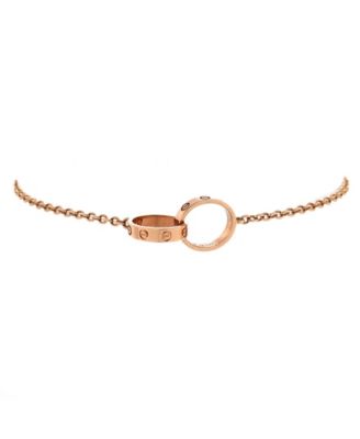  Love Interlocking Bracelet 18K Rose Gold