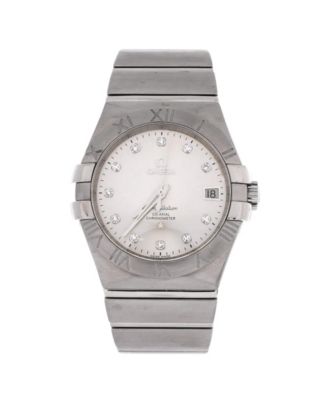  Constellation Co-Axial Chronometer Automatic Watch in Stainless Steel with Diamond Markers 35mm