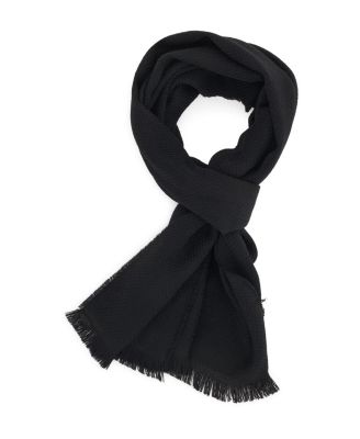  Knitted Motif Wool Scarf