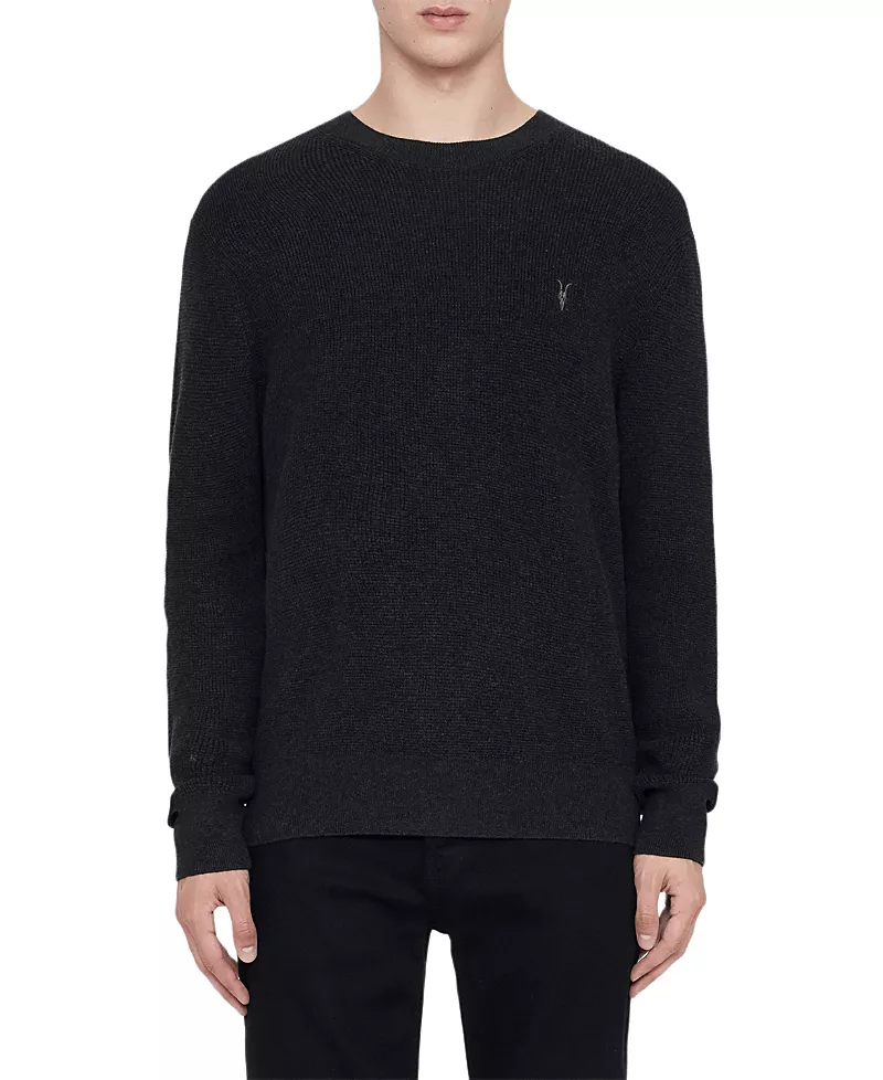 Allsaints Waffle Crewneck Sweater