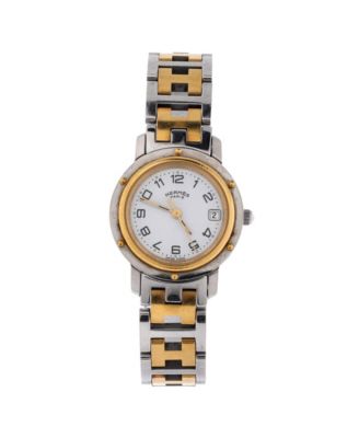 Clipper Quartz Watch in Stainless Steel with Plated Metal 24mm
