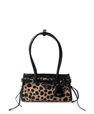  Bonnie Small Printed Calf Hair and Leather Handbag