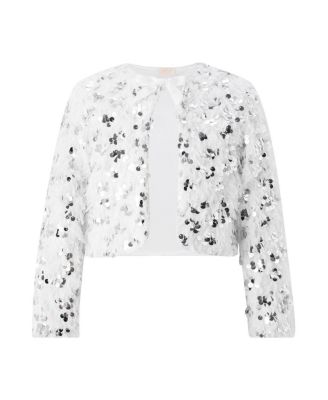 Girls' Chrissy Feather Sequin Jacket - Little Kid, Big Kid