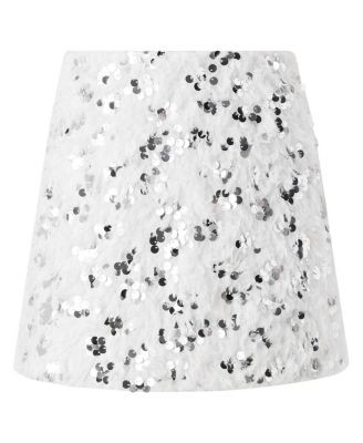 Girls' Chrissy Feather Sequin Mini Skirt - Little Kid, Big Kid