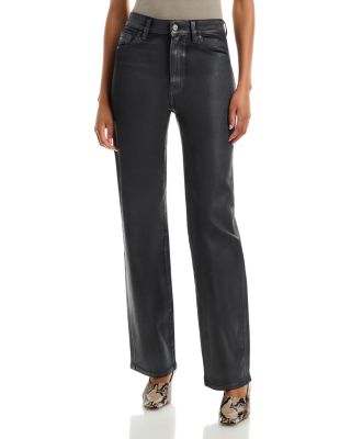 Coated Good True High Rise Straight Jeans in Rune