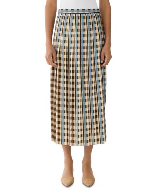 Pleated Midi Skirt