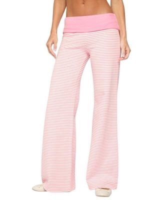  Meggy Striped Foldover Pants
