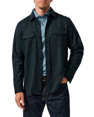 David Donahue Moore Wool Mulberry Overshirt