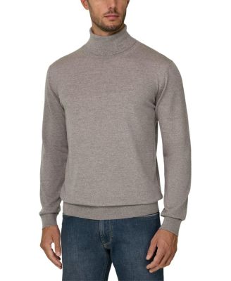 Merino Wool Cashwool Mouline Turtleneck Jumper