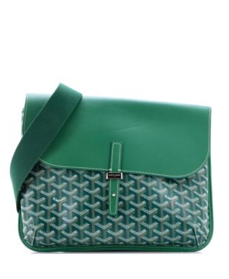   Coursier Messenger Bag Coated Canvas and Leather