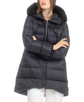  Apres-Ski Mid-Length Jacket with Detachable Toscana Lamb Hood Trim