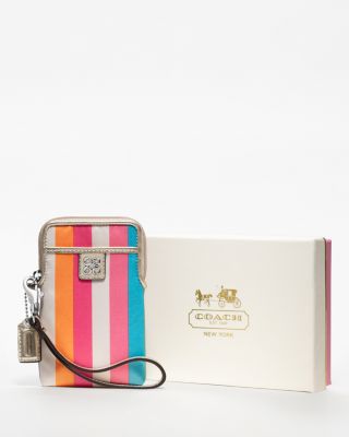 COACH - Julia Stripe Universal Tech Case