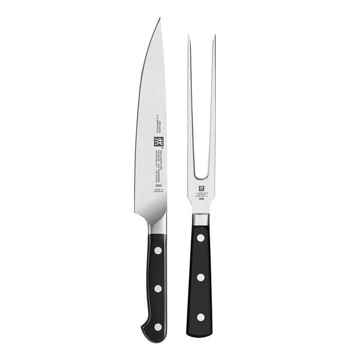 Zwilling J.a. Henckels Pro 2-piece Carving Set In Black