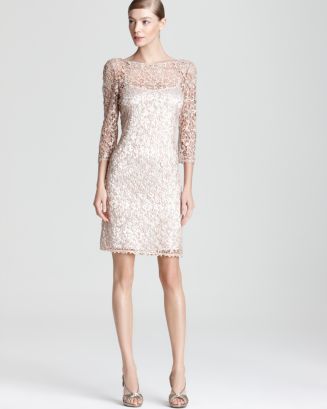 Kay Unger Lace Dress - Sequins | Bloomingdale's