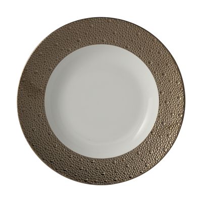 Ecume Platinum Rim Soup Bowl