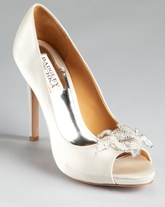 Badgley Mischka Pumps - Reta Peep Toe | Bloomingdale's