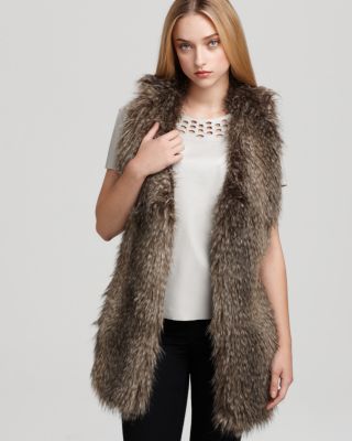 Black Halo - Black Halo Faux Fur Vest - Braiden