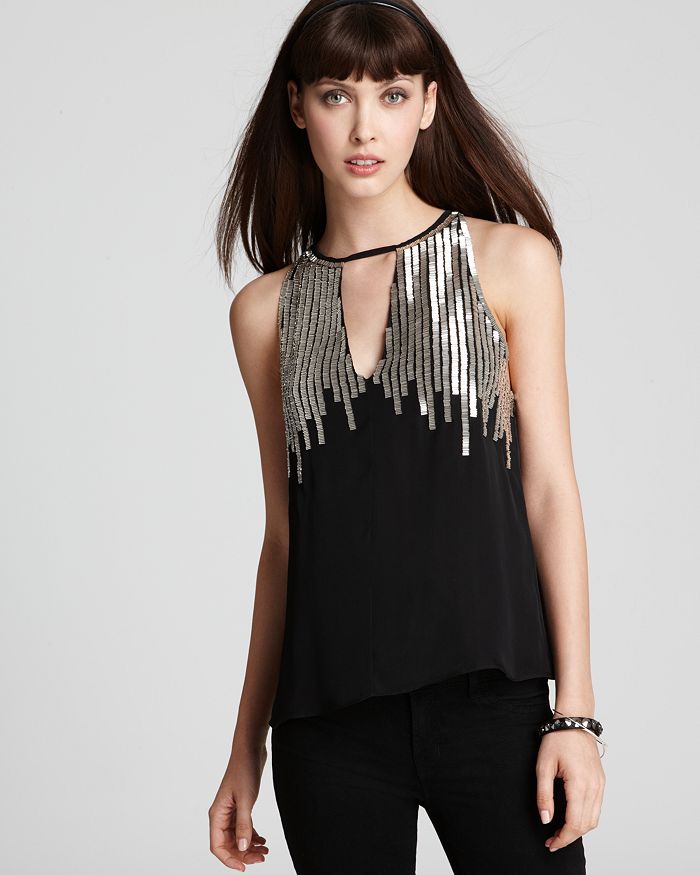 Parker Top - Keyhole with Beading | Bloomingdale's