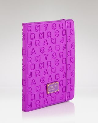 193○ MARC BY MARC JACOBS iPadケース ダークグレー Marc By Marc Jacobs Dreamy Logo Neoprene Tablet Case in Gray | Lyst